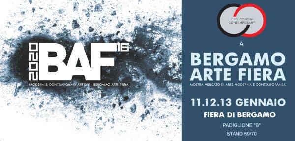 logo for art fair Bergamo 2020 by Chris Contini Gallery
