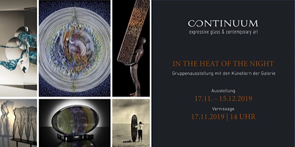 Einladung zur Kunstausstellung Galerie Continuum mit Bildern der Werke von Kuenstler David Begbie