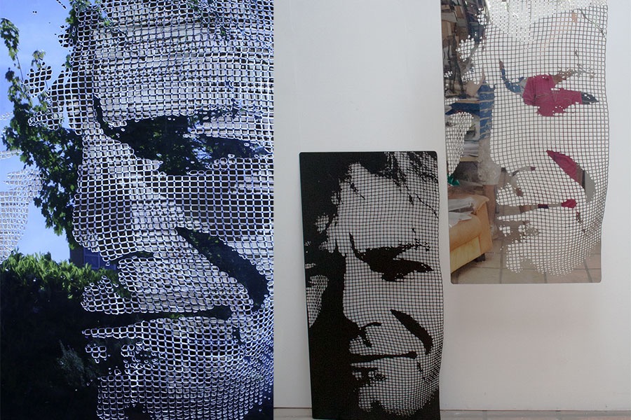 David Begbie Artist portrait as an example of a steel panel portrait
